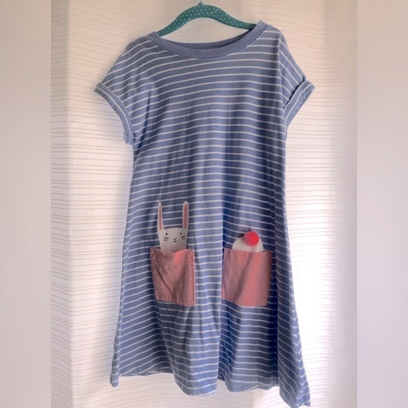 Cat & Jack Striped Bunny Dress Size 6/6X - Picture 1 of 5